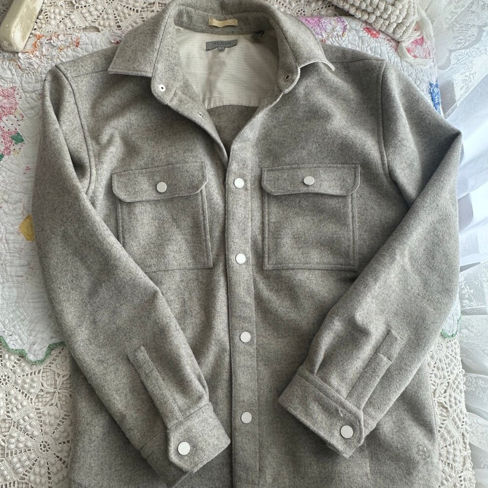 Ted Baker Heavy Shacket in ECRU WOOL!!! Great Quality - SO PRETTY! and warm.